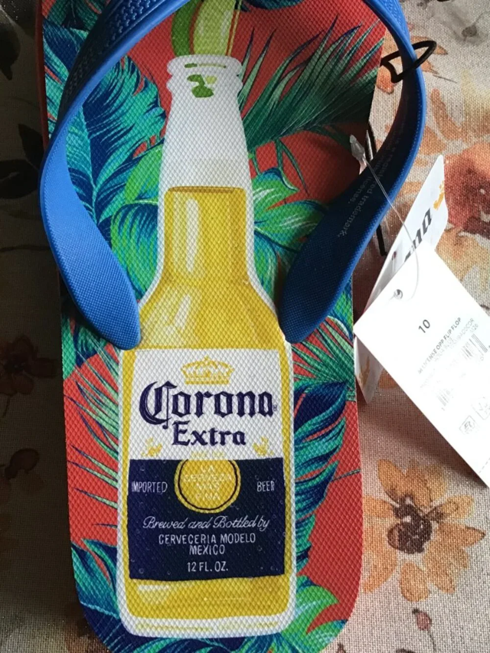 New Corona Extra Flip Flops - Beach Fun Flip Flops - Summer Flip Flops - Corona